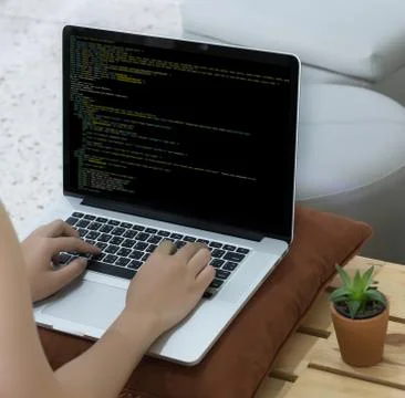 Developer Team Working Laptop Computer Mobile Application Softwareand Web Des Stock Photos