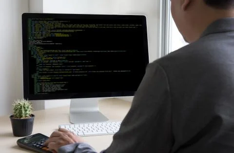 Developer Team Working Laptop Computer Mobile Application Softwareand Web Des Stock Photos