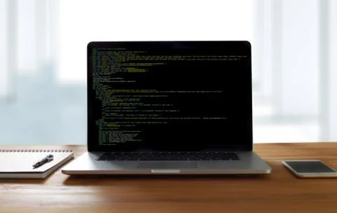 Developer Team Working Laptop Computer Mobile Application Softwareand Web Des Stock Photos