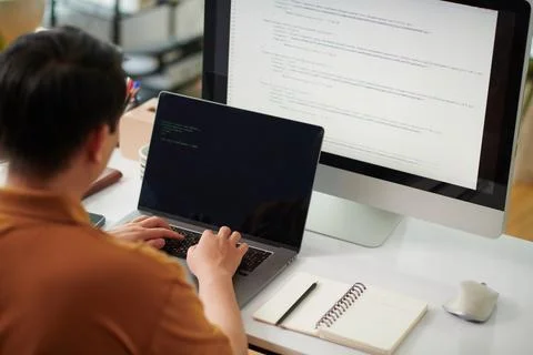 Developer Testing Programming Code Stock Photos