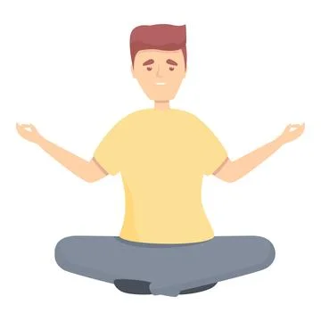 Developer think icon cartoon . Work concentration Stock Illustration