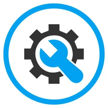 Developer Tools Flat Rounded Vector Icon 스톡 일러스트