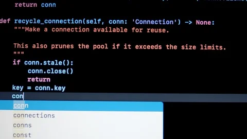 Python Code Stock Footage ~ Royalty Free Stock Videos | Pond5