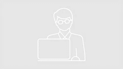 Developer white line animation Stock Footage 292755317