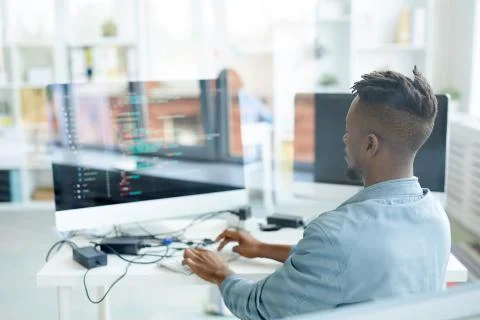 Developer at work Stock Photos