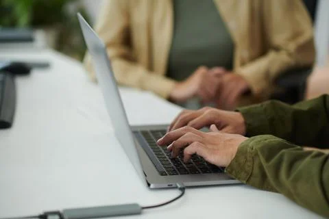 Developer Working at Office Desk Stock Photos
