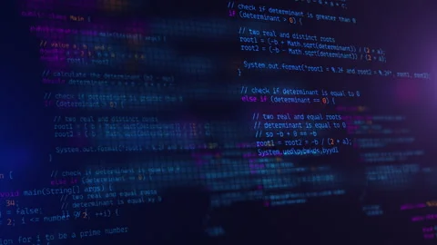 Developer working on program code. Hack or protection data. Website scripts Stock Footage 166522872