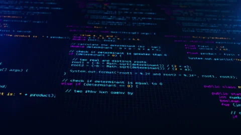 Developer working on program code. Hack or protection data. Website scripts Stock Footage 166556686