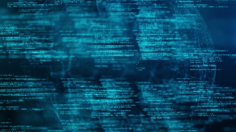 Developer working on program code. Hack or protection data. Website scripts Stock Footage 195979402