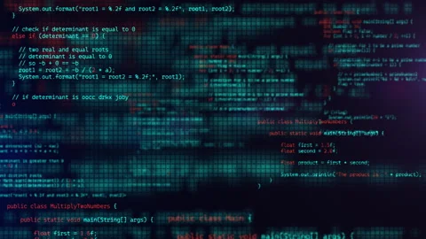 Developer working on program code. Hack or protection data. Website scripts Stock Footage 248655660