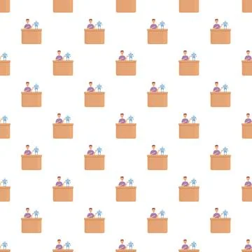 Developer working with robot seamless pattern creating ai イラスト素材