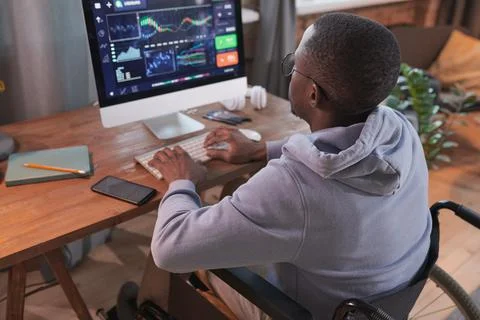 Developer working with software Foto stock