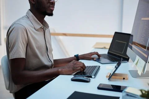 Developer Writing Programming Code 写真素材