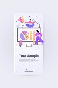Developers building financial computer application designers working together on Stock Illustration
