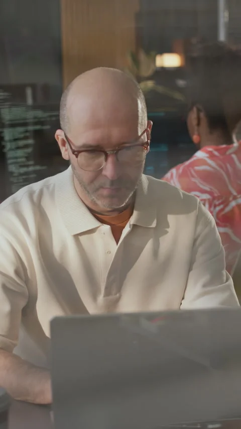 Developers Coding in Modern Open Space Office Stock Footage 306848399