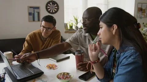 Developers Cooperating while Working Together Stock Footage 317340108