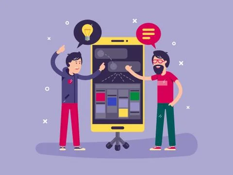 Developers discussed development of project 스톡 일러스트