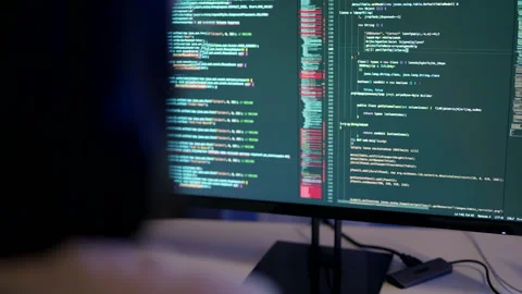 Developer's Focus on Code. Stock Footage 267179668