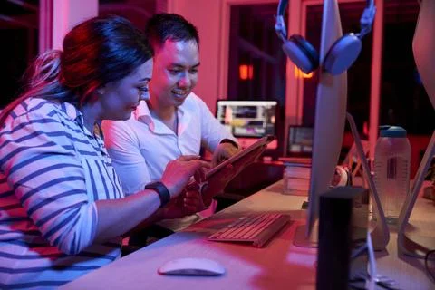 Developers Testing New Application Stock Photos