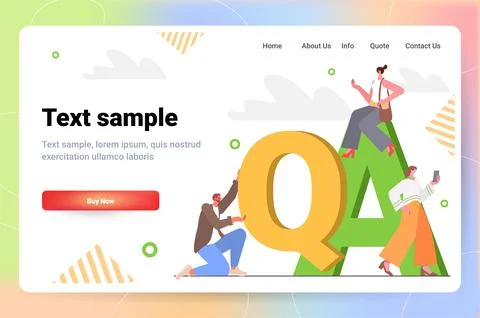 Developers testing software app QA quality assurance coding programming question Stock Illustration