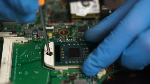 Developers who are repairing the PC parts Stock Footage 61679353