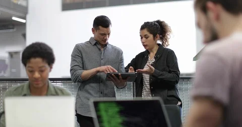 Developers working in an office Stock Footage 86812882