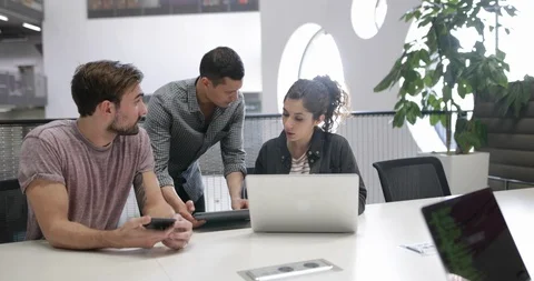 Developers working in an office Video stock 86882447