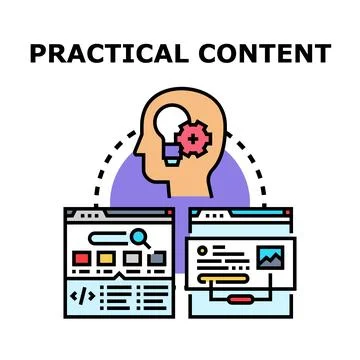 Developing and optimizing practical digital content strategy Stock-Illustration