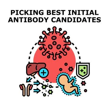Developing antibody candidates for immunity and health protection Stock Illustration