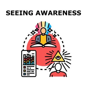 Developing awareness insight through information and learning Ilustración de archivo