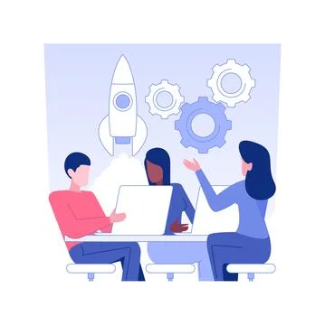 Developing a business plan isolated concept vector illustration. Stock Illustration