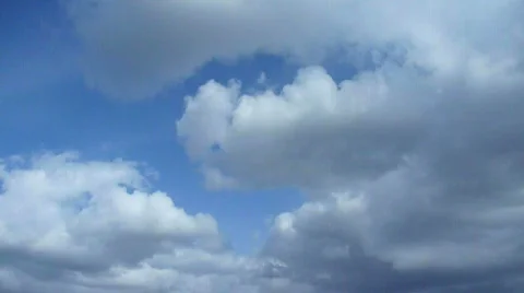 Developing Clouds Time Lapse Stock Footage 698848