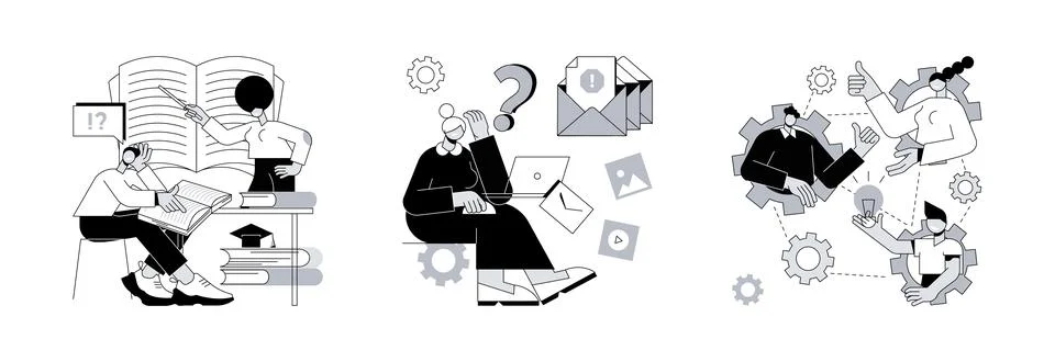 Developing country abstract concept vector illustrations. Stock Illustration