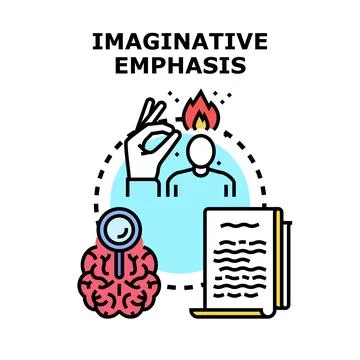 Developing creative ideas and concentrating mental focus Stock Illustration
