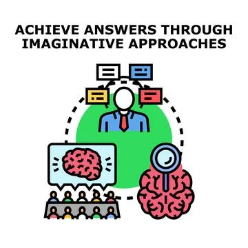 Developing creative ideas and innovative solutions through collaboration イラスト素材