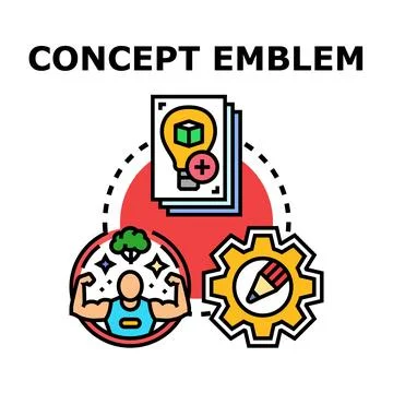 Developing creative ideas for effective brand strategy and business concept Stock Illustration