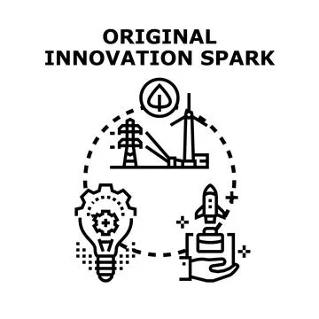 Developing creative solutions for sustainable energy and business growth Stock Illustration
