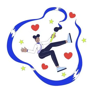 Developing creativity soft skill 2D illustration concept 스톡 일러스트