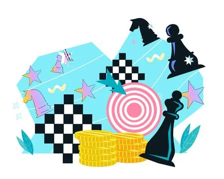 Developing an effective business strategy and finding the right solutions, .. 스톡 일러스트