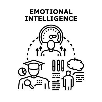 Developing emotional intelligence through education and self awareness Stock Illustration