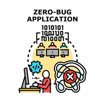 Developing error free software program application code Illustration