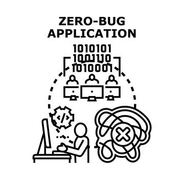 Developing error free software program application code Illustration