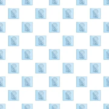 Developing fingerprint identity pattern for digital security access Illustrazione stock