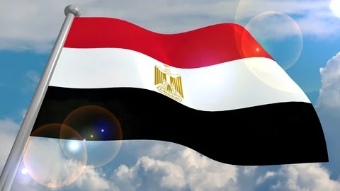 Developing the flag in the wind. Stock Footage 103548369