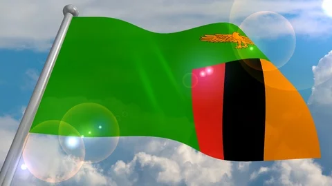 Developing the flag in the wind. Stock Footage 103548527