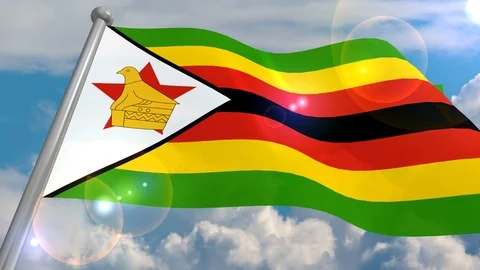 Developing the flag in the wind. Stock Footage 103548687