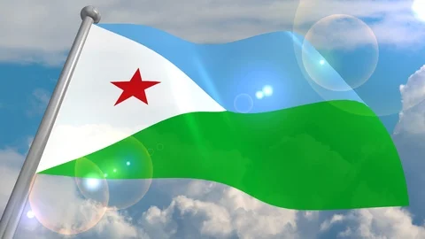 Developing the flag in the wind. Stock Footage 103610279