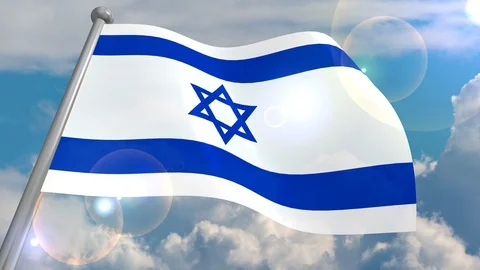 Developing the flag in the wind. Stock Footage 103611234