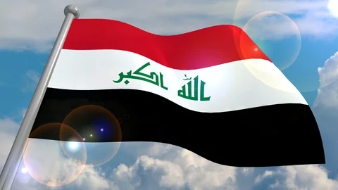 Developing the flag in the wind. Stock Footage 104006958