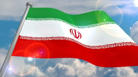 Developing the flag in the wind. Stock Footage 104007072